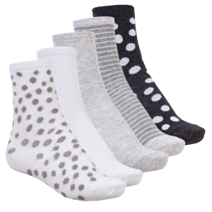 Køb Crossbow Pige Strømper - Hvid/Grå/Sort - 31/33 online billigt tilbud rabat tøj