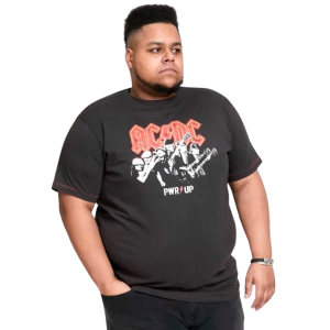Køb D5555 AC/DC Herre T-shirt - Washed Black - 7XL online billigt tilbud rabat tøj