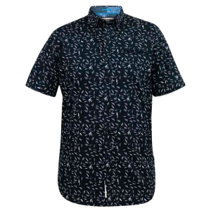 Køb D5555 Beau Herre Kortærmet skjorte - Dark Navy - 5XL online billigt tilbud rabat tøj