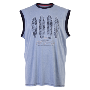 Køb D5555 Bretton Herre T-shirt - Blue Marl - 4XL online billigt tilbud rabat tøj