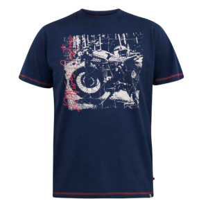Køb D5555 Bronson Herre T-shirt - Navy - 3XL online billigt tilbud rabat tøj