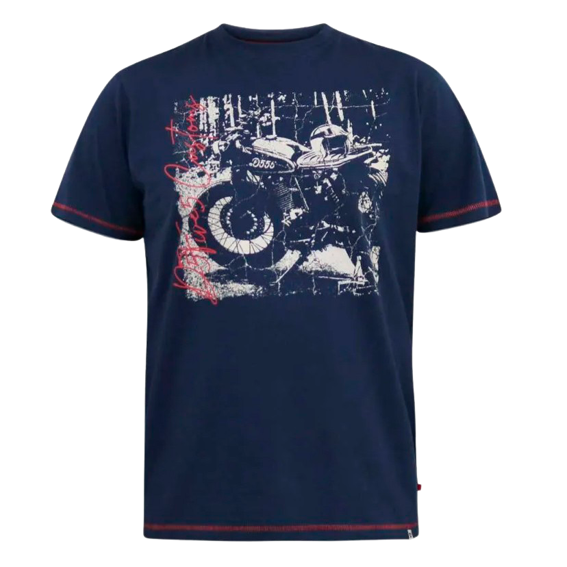 Køb D5555 Bronson Herre T-shirt - Navy - 3XL online billigt tilbud rabat tøj