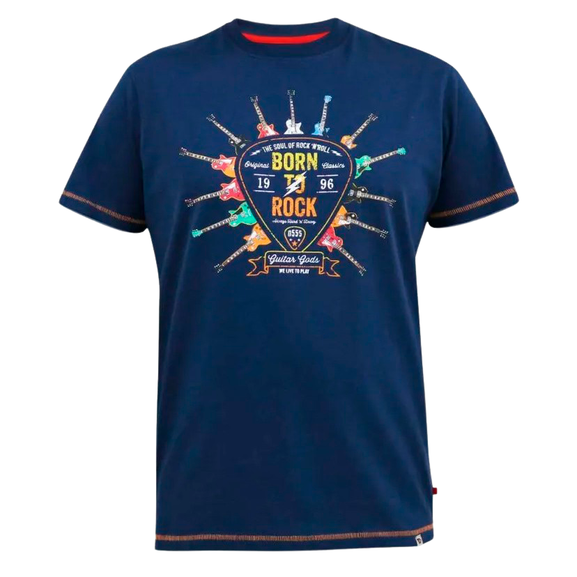 Køb D5555 Colin Herre T-shirt - French Navy - 4XL online billigt tilbud rabat tøj