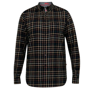 Køb D5555 Destin Herre Skjorte - Black/Tan Check - 3XL online billigt tilbud rabat tøj