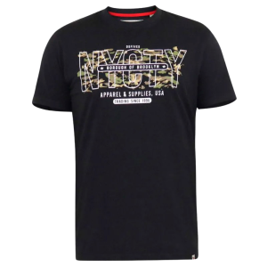 Køb D5555 Edwalton Herre T-shirt - Washed Black - 3XL online billigt tilbud rabat tøj