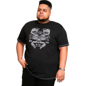 Køb D5555 Elijah Herre T-shirt - Black - 3XL online billigt tilbud rabat tøj