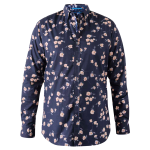 Køb D5555 Herre Skjorte - Navy - 3XL online billigt tilbud rabat tøj