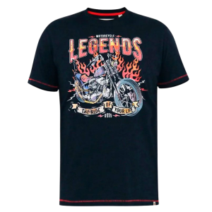 Køb D5555 Jagger Herre T-shirt - Navy - 5XL online billigt tilbud rabat tøj