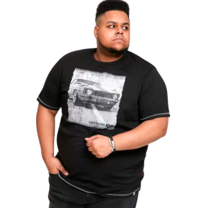 Køb D5555 Kenton Herre T-shirt - Black - 2XL online billigt tilbud rabat tøj