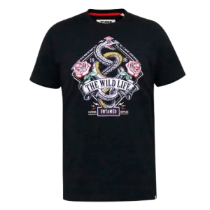 Køb D5555 Malcom Herre T-shirt - Black - 3XL online billigt tilbud rabat tøj