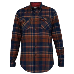 Køb D5555 Sherlock Herre Skjorte - Navy/Tan Check - 4XL online billigt tilbud rabat tøj