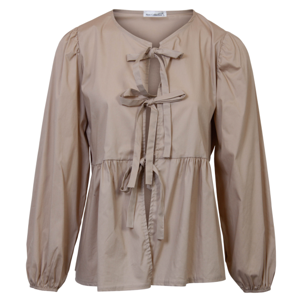 Køb Dame Bluse - Beige - Onesize online billigt tilbud rabat tøj