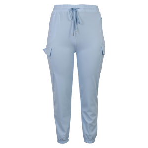 Køb Dame Cargobukser - Lyseblå - 2XL/3XL online billigt tilbud rabat tøj