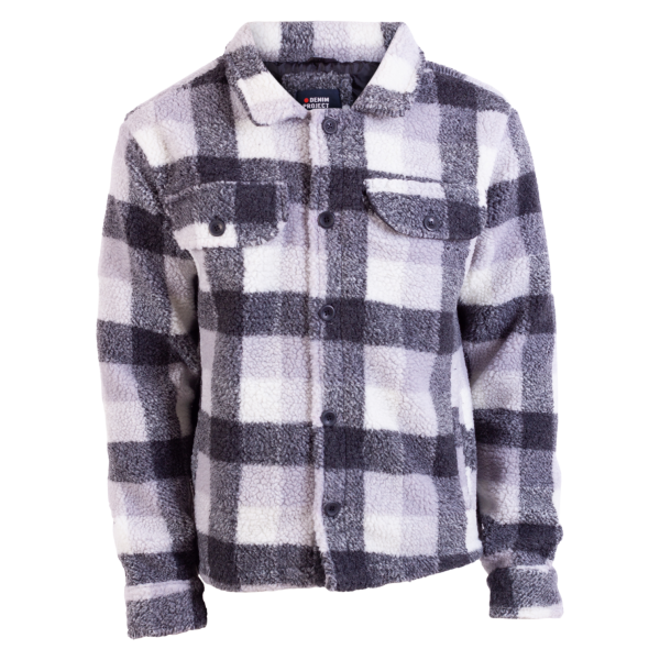 Køb Denim project Herre Jakke - Black/White Check - S online billigt tilbud rabat tøj