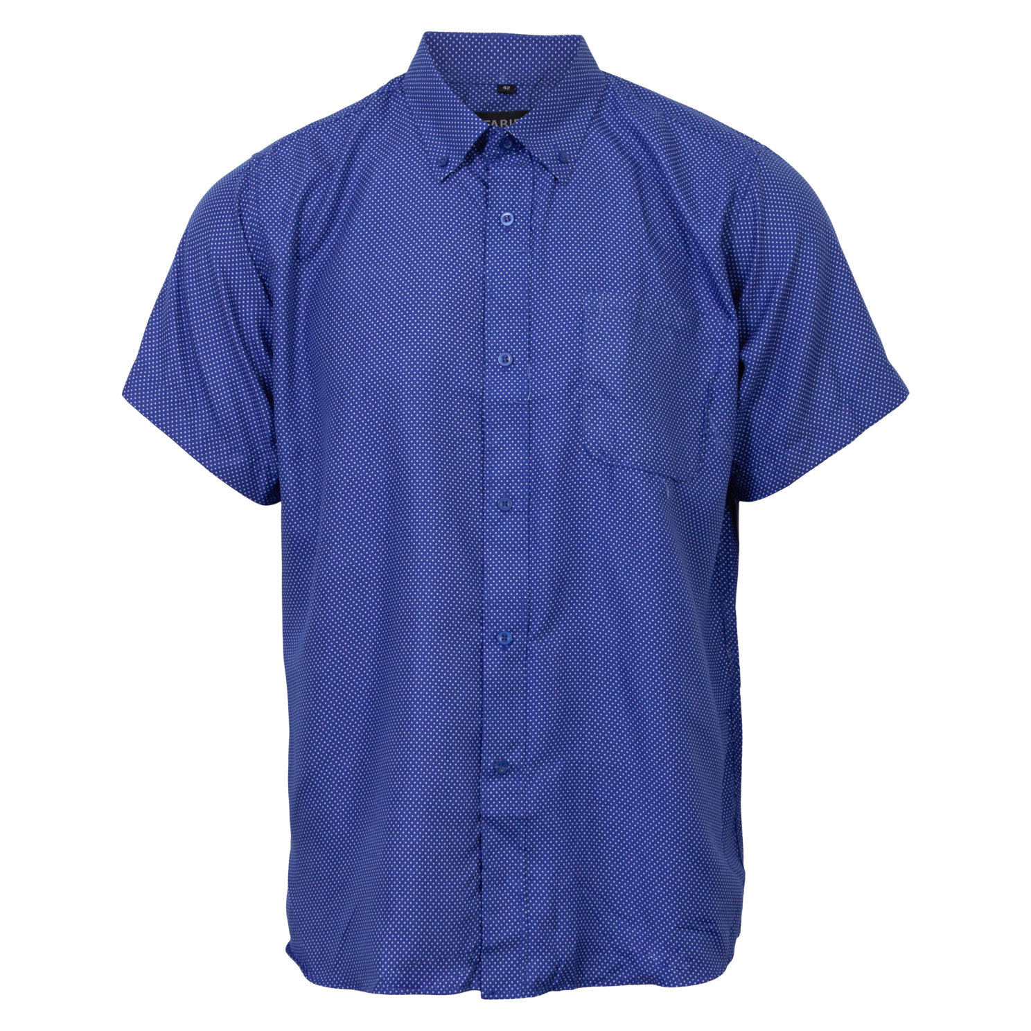 Køb Fabien Herre Kortærmet skjorte - Blå - 43 online billigt tilbud rabat tøj
