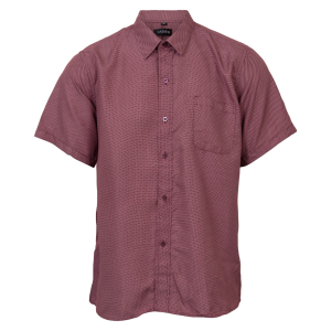 Køb Fabien Herre Kortærmet skjorte - Bordeaux - 39 online billigt tilbud rabat tøj