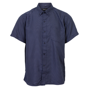 Køb Fabien Herre Kortærmet skjorte - Navy - 40 online billigt tilbud rabat tøj