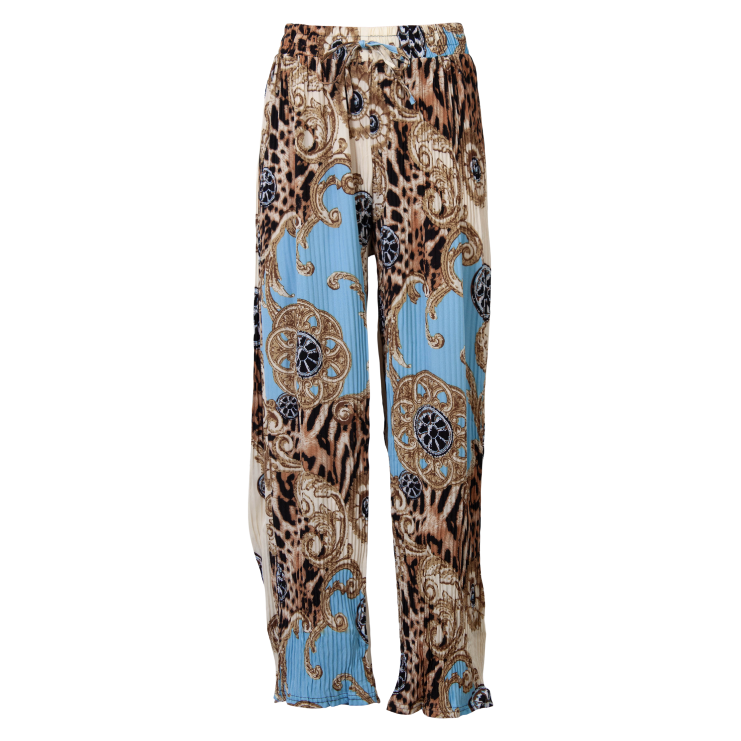 Køb Fashion Dame Bukser - Lyseblå - S/M online billigt tilbud rabat tøj