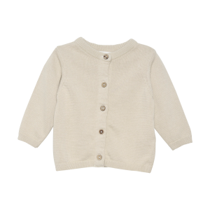Køb Fixoni Børne Cardigan i økologisk bomuld - Oatmeal - 62 online billigt tilbud rabat tøj