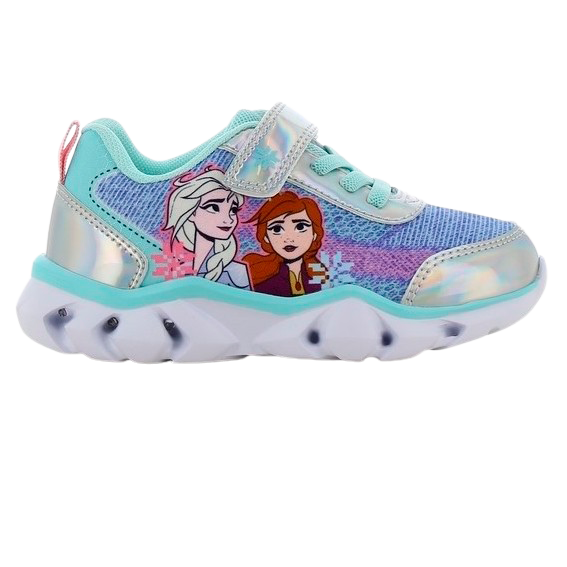 Køb Frozen Disney blinklys Pige Sneakers - Sølv/Blå - 24 online billigt tilbud rabat tøj