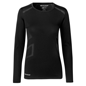 Køb GEYSER by ID GEYSER Dame Langærmet t-shirt - Sort - XS online billigt tilbud rabat tøj