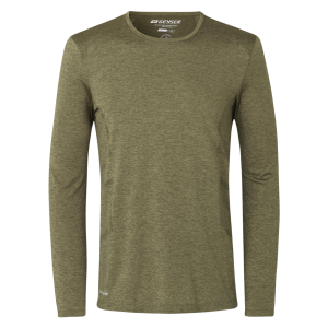 Køb GEYSER by ID GEYSER Herre Træningstrøje - Oliven melange - S online billigt tilbud rabat tøj