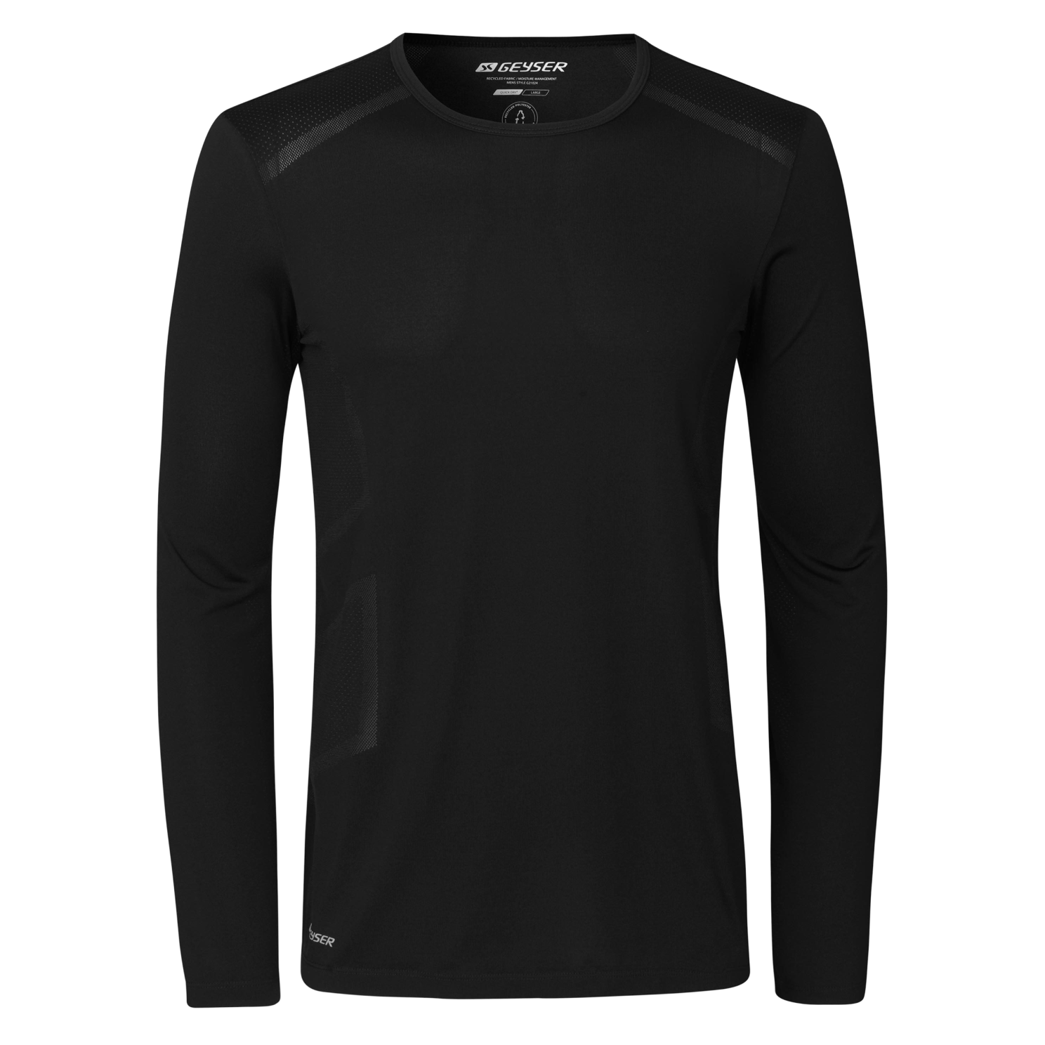 Køb GEYSER by ID GEYSER Herre Træningstrøje - Sort - XS online billigt tilbud rabat tøj