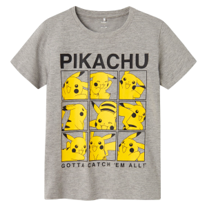 Køb Guppy Alex Pokemon Børne T-shirt - Grey Melange - 110 online billigt tilbud rabat tøj