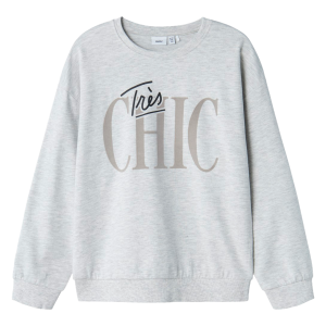 Køb Guppy Lorva Børne Trøje - Light Grey Melange - 122/128 online billigt tilbud rabat tøj