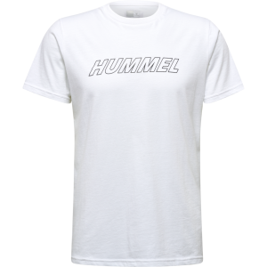 Køb Hummel Callum Herre T-shirt - White - Asphalt/S online billigt tilbud rabat tøj