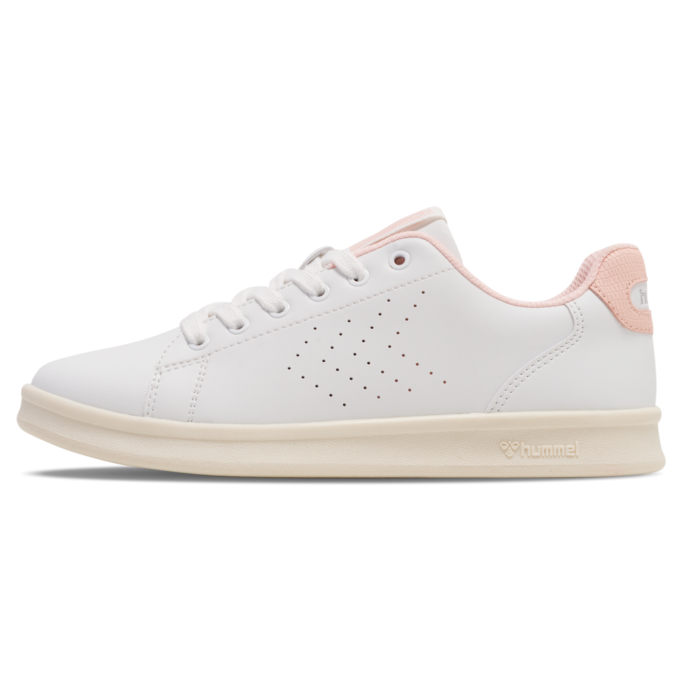 Køb Hummel Court line LZH Dame Sneakers - WHITE/PINK - 36 online billigt tilbud rabat tøj