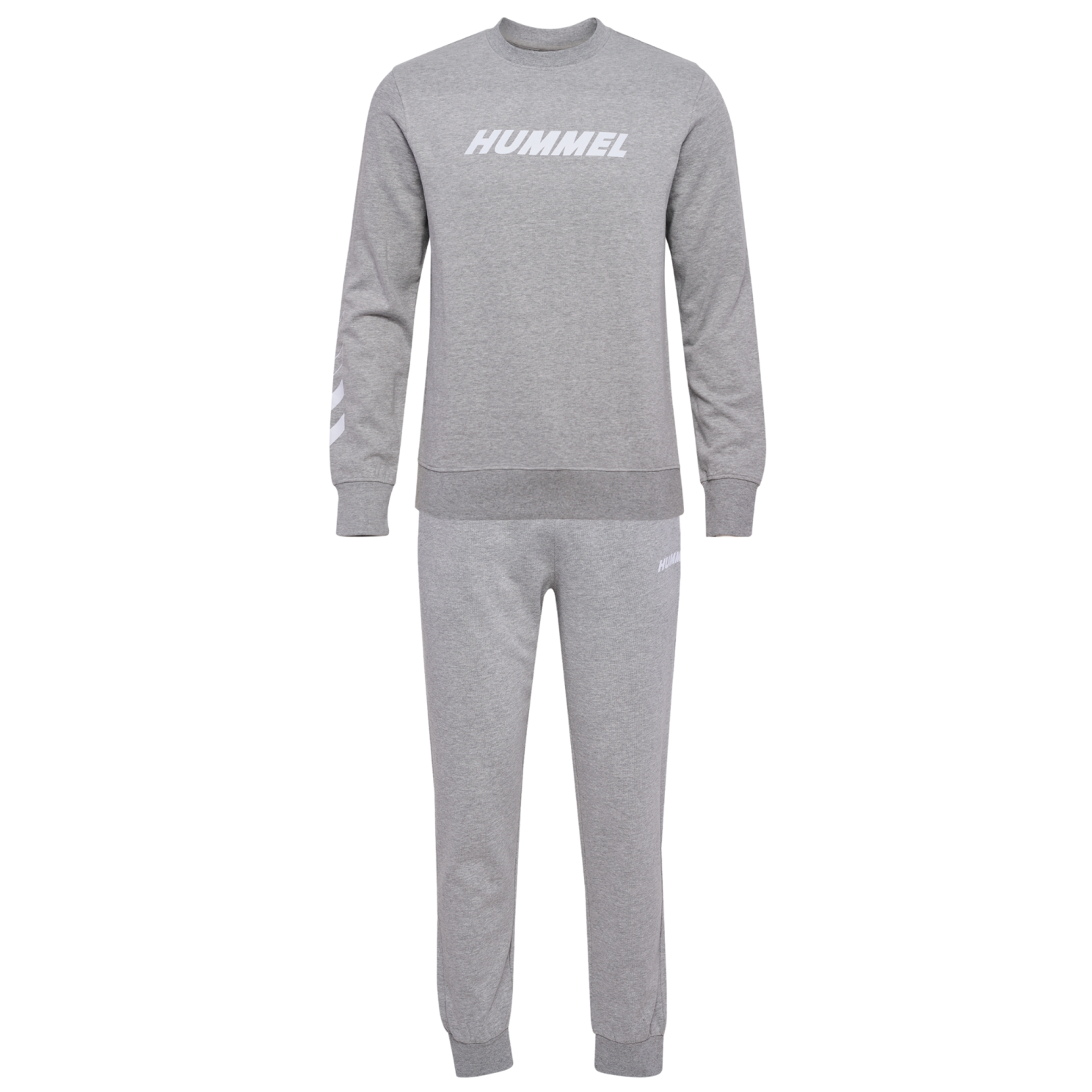 Køb Hummel Herre Sweatsæt - GREY MELANGE/GREY MELANGE - S online billigt tilbud rabat tøj