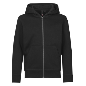 Køb ID Core Zip Børne Hættetrøje - Sort - 4/6 online billigt tilbud rabat tøj