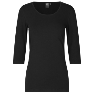 Køb ID Dame T-shirt m. stretch - Sort - XS online billigt tilbud rabat tøj