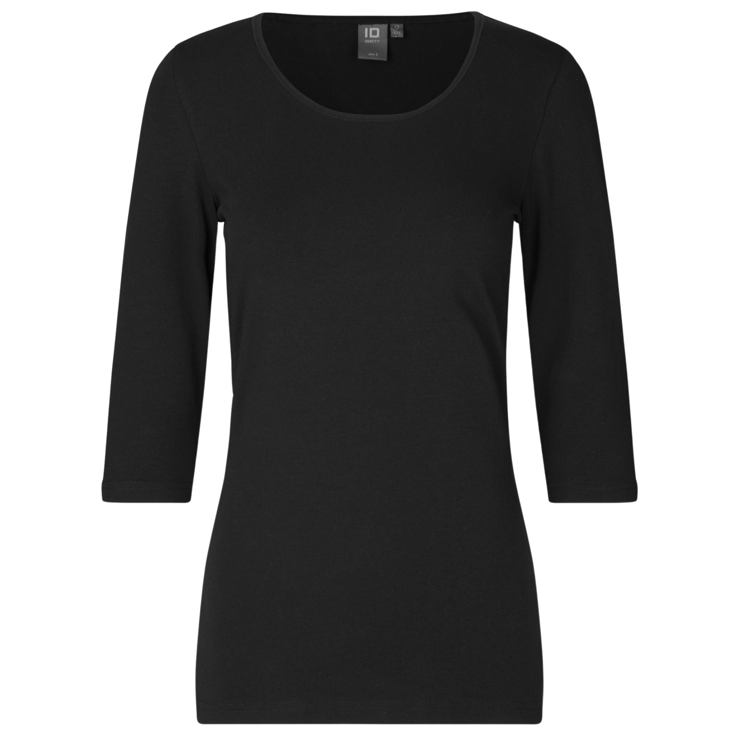 Køb ID Dame T-shirt m. stretch - Sort - XS online billigt tilbud rabat tøj