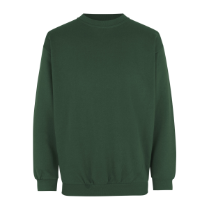 Køb ID Herre Sweatshirt - Flaskegrøn - S online billigt tilbud rabat tøj
