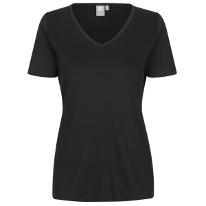 Køb ID Interlock Dame T-shirt - Black - S online billigt tilbud rabat tøj