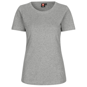 Køb ID Interlock Dame T-shirt - Grå Melange - S online billigt tilbud rabat tøj