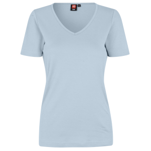 Køb ID Interlock Dame T-shirt - Light Blue - M online billigt tilbud rabat tøj
