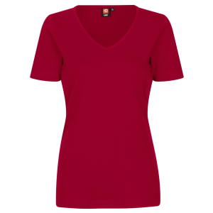 Køb ID Interlock Dame T-shirt - Red - S online billigt tilbud rabat tøj
