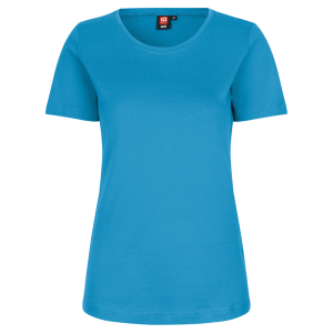 Køb ID Interlock Dame T-shirt - Turkis - S online billigt tilbud rabat tøj