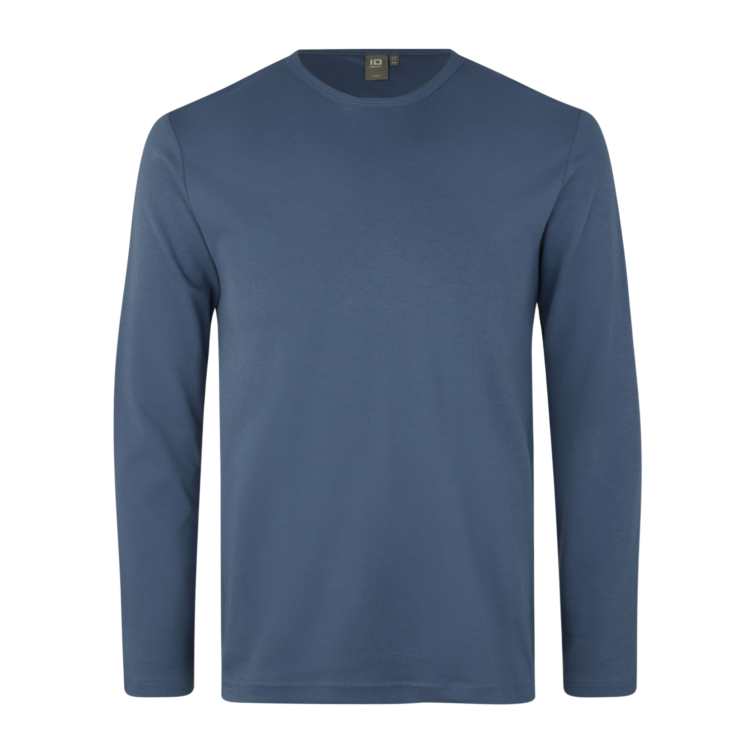 Køb ID Interlock Herre Langærmet t-shirt - Indigo - S online billigt tilbud rabat tøj