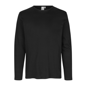 Køb ID Interlock Herre Langærmet t-shirt - Sort - S online billigt tilbud rabat tøj