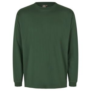 Køb ID Pro Wear Herre Langærmet t-shirt - Flaskegrøn - XS online billigt tilbud rabat tøj