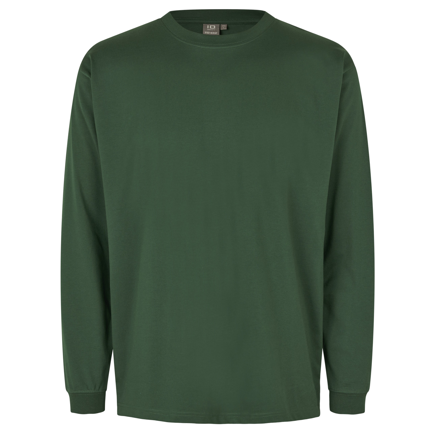Køb ID Pro Wear Herre Langærmet t-shirt - Flaskegrøn - XS online billigt tilbud rabat tøj