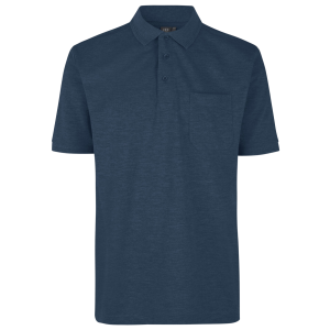 Køb ID Pro Wear Herre Polo - Blue Melange - XS online billigt tilbud rabat tøj