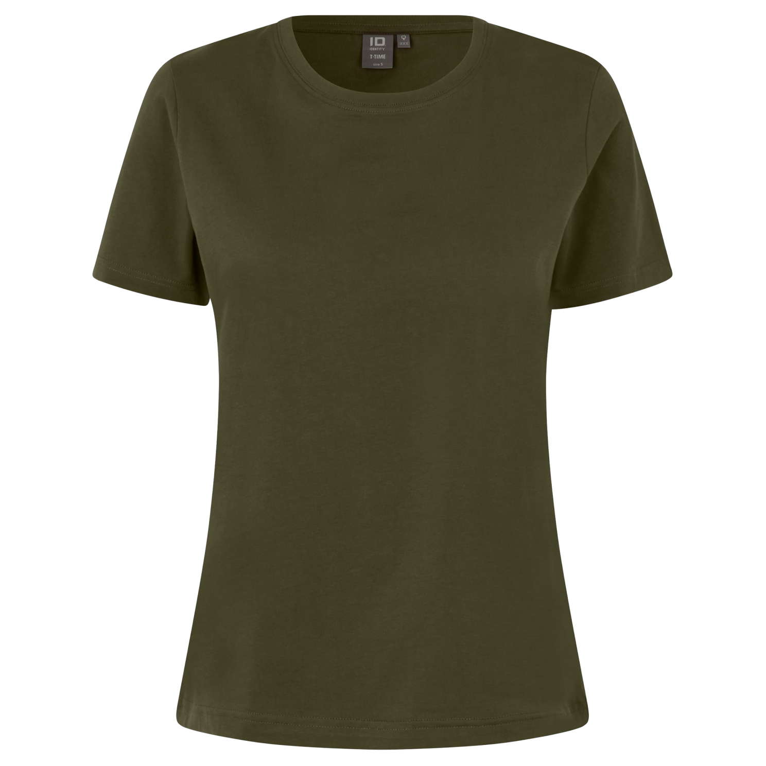 Køb ID T-time Dame T-shirt - Oliven - S online billigt tilbud rabat tøj
