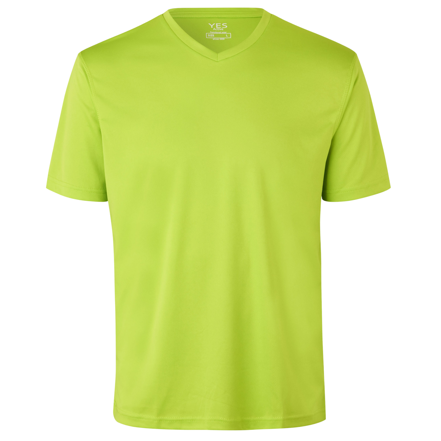 Køb ID Yes Active Herre Trænings t-shirt - Lime - S online billigt tilbud rabat tøj