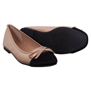 Køb Ideal Shoes Dame Ballerina - Champagne - 36 online billigt tilbud rabat tøj