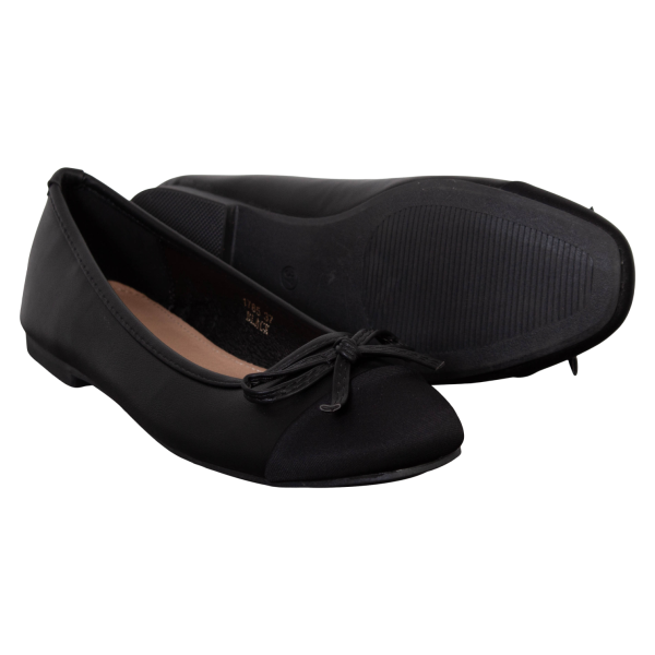 Køb Ideal Shoes Dame Ballerina - Sort - 37 online billigt tilbud rabat tøj